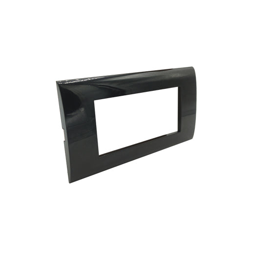 placca 4 moduli antracite max8 ecova elegante e raffinata per coprire interruttori 
