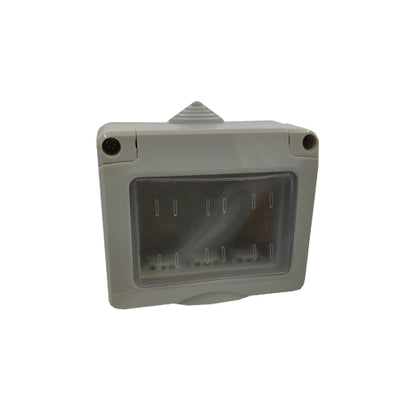 Contenitore portafrutti da parete Ecova 83542 a 3 posti in plastica bianca, vista frontale su sfondo neutro