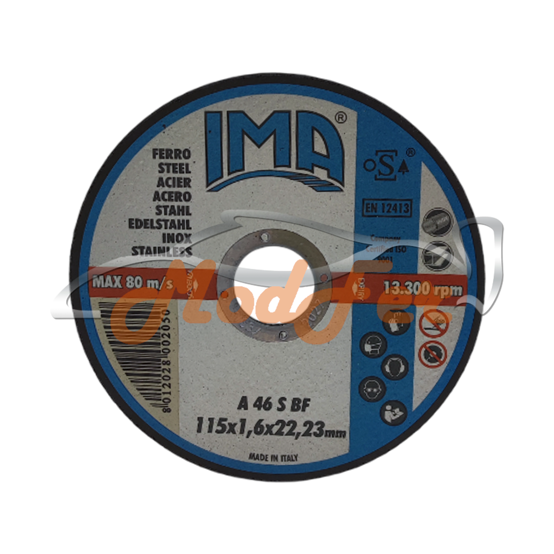 Disco da taglio per ferro 115x1.6 IMA