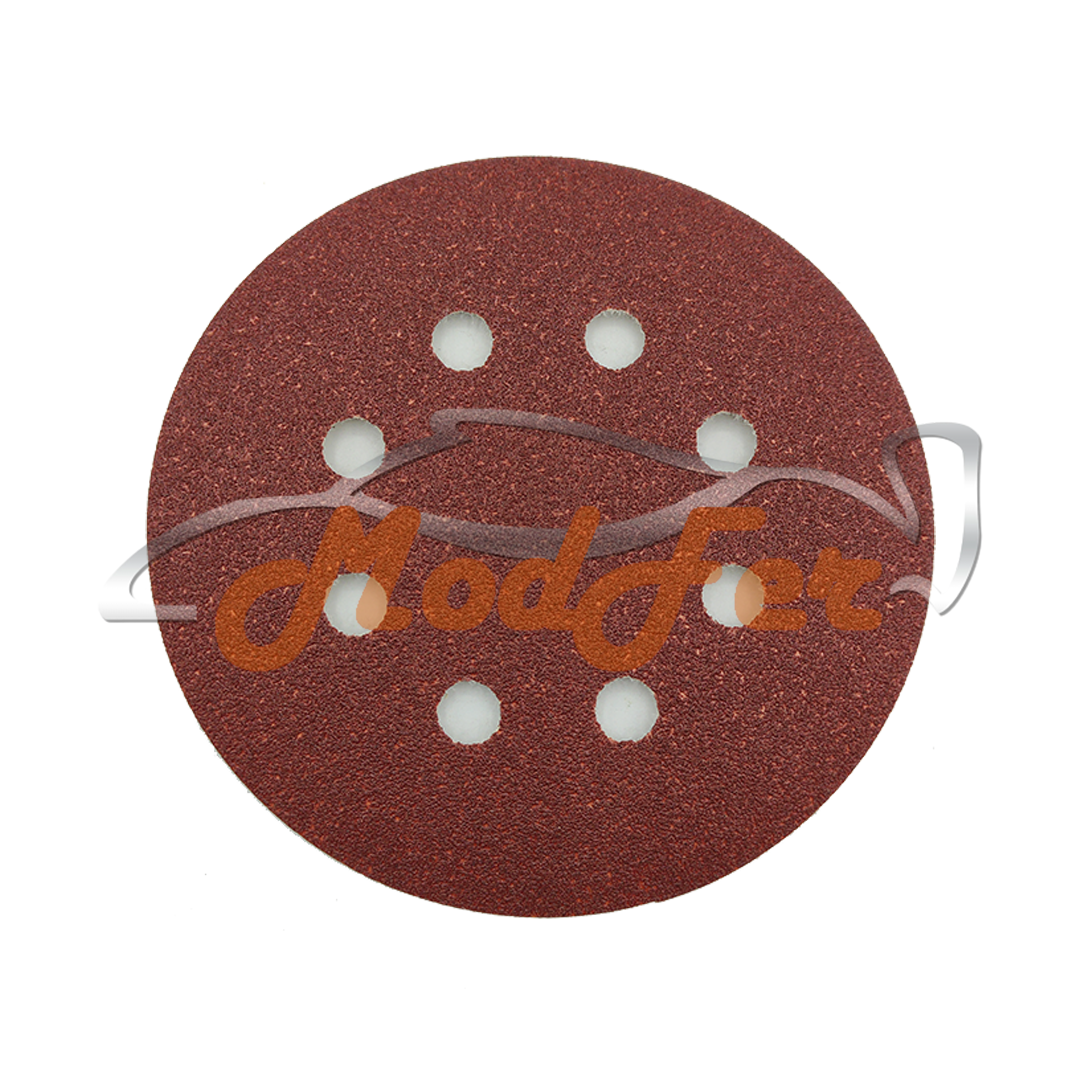 disco abrasivo velcrato con 8 fori grana 60 diametro 125 imperial
