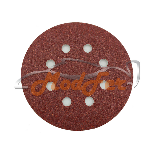 disco abrasivo velcrato con 8 fori grana 80 diametro 125 imperial