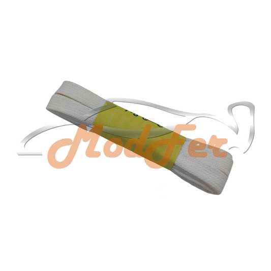 Foto Lacci bianchi piatti 100 cm