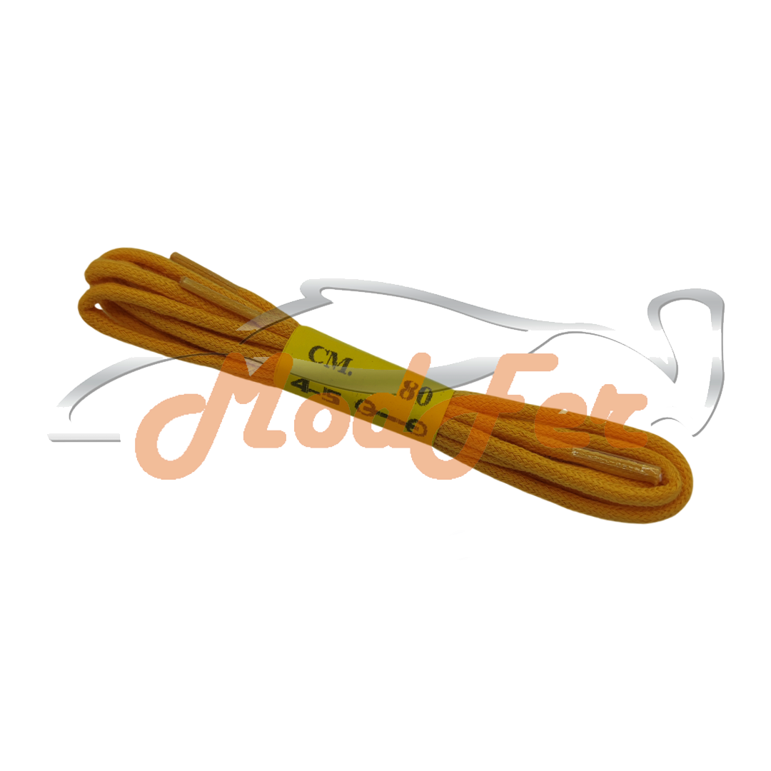 Foto Lacci giallo sabbia tondo fino 80