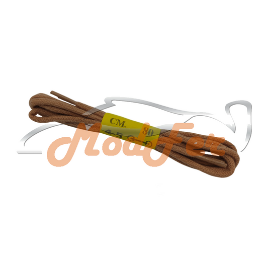 Foto Lacci marrone chiaro tondo fino 80