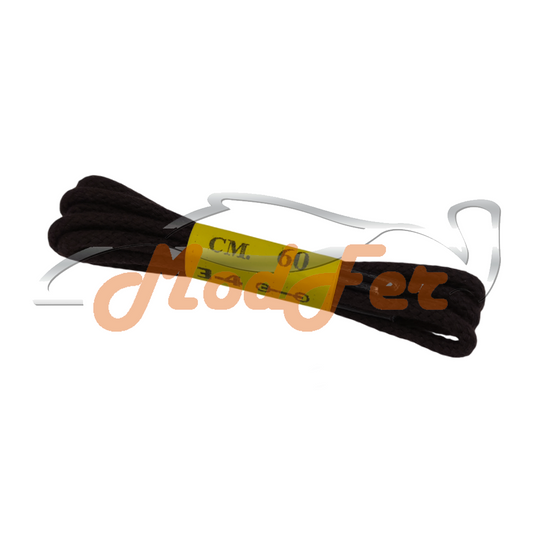 Foto Lacci marrone scuro tondo grosso 60