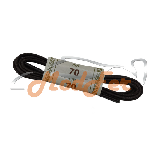 Foto Lacci neri tondo fino cerato 70