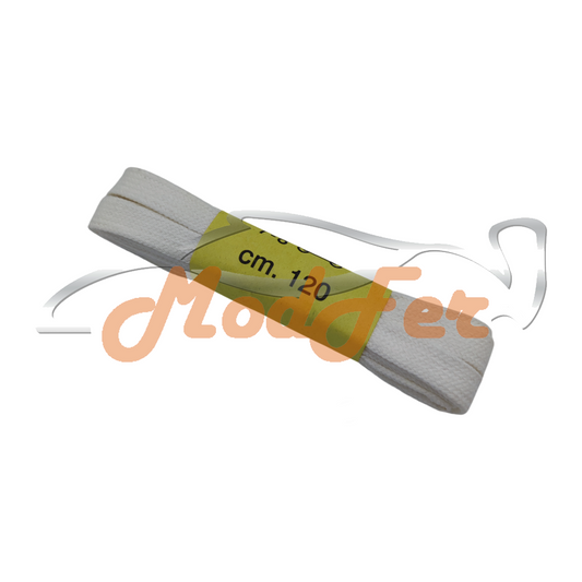 Foto Lacci piatti bianchi 120 cm