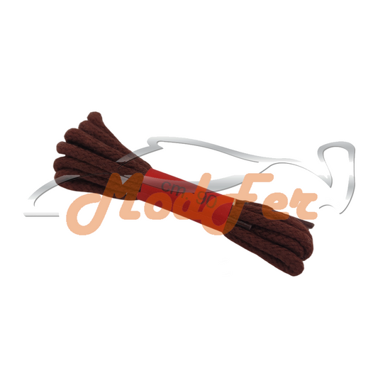 Foto Lacci tondo grosso 90 marrone rame