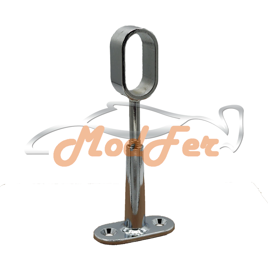 Reggitubo in Zama Cromato Regolabile Aperto per Tubo MM. 30x15