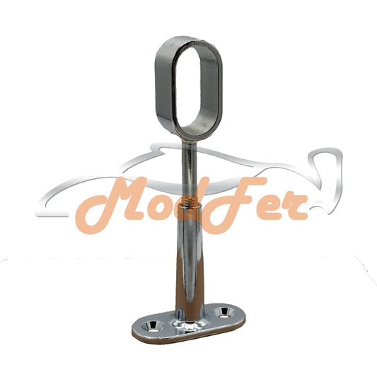 Reggitubo in Zama Cromato Regolabile Aperto per Tubo MM. 30x15