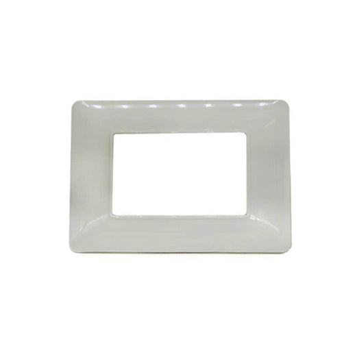 placca 3 moduli bianca in tecnopolimero mapam t3 simil matix