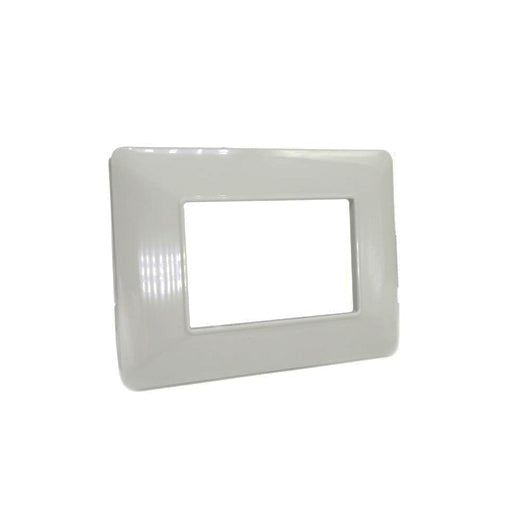 placca 3 moduli bianca mapam elegante e raffinata per coprire interruttori compatibile con matix