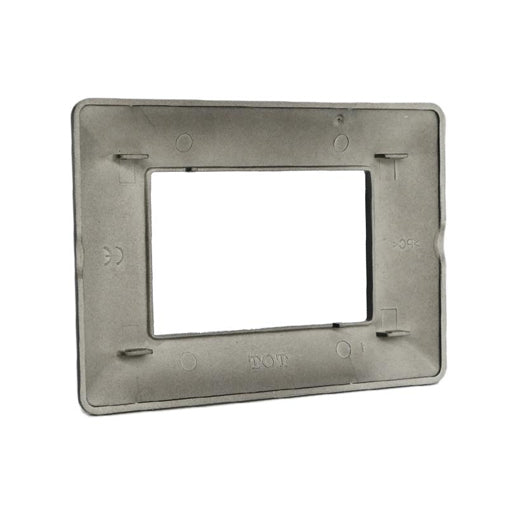 placca 3 moduli nera mapam M8003-02 compatibile con matix