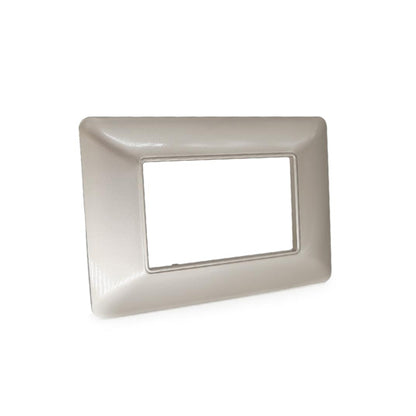 placca 3 moduli finitura sabbiata mapam elegante e raffinata per coprire interruttori compatibile con matix