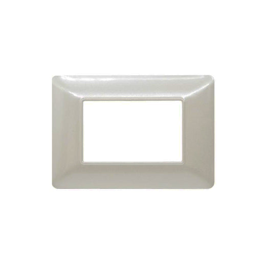 placca 3 moduli finitura perlata in tecnopolimero mapam t3 simil matix