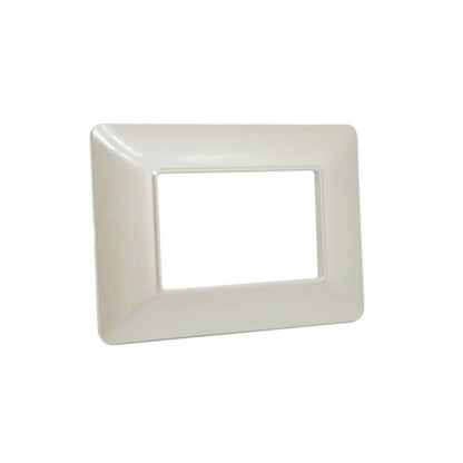 placca 3 moduli finitura perlata mapam elegante e raffinata per coprire interruttori compatibile con matix