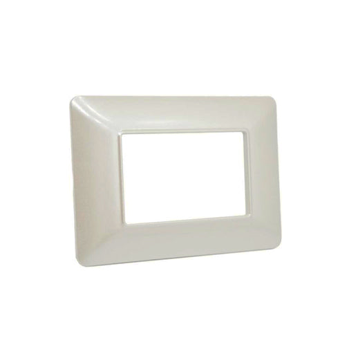 placca 3 moduli finitura perlata mapam elegante e raffinata per coprire interruttori compatibile con matix