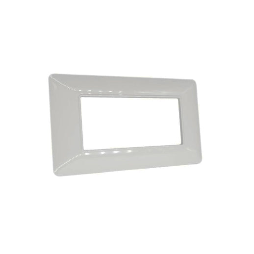 placca 4 moduli bianca mapam elegante e raffinata per coprire interruttori compatibile con matix