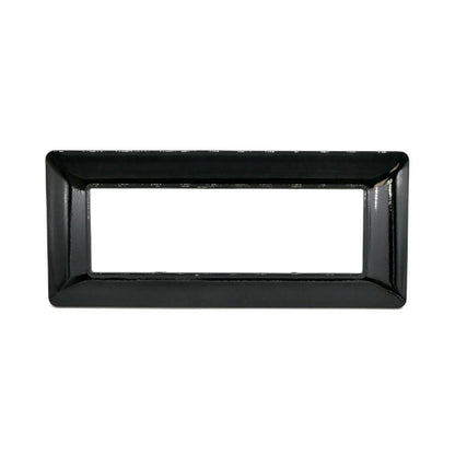 placca 6 moduli nera in tecnopolimero mapam simil matix