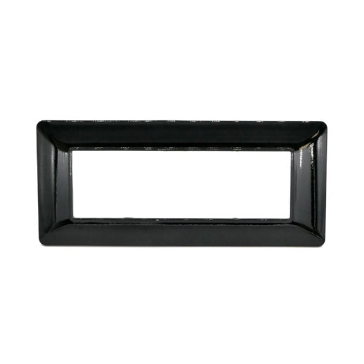 placca 6 moduli nera in tecnopolimero mapam simil matix