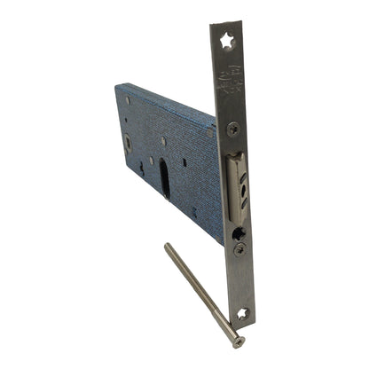 Serratura per fasce cilindro ovale entrata 70mm acciaio zincato porte alluminio OMEC780 OMEC