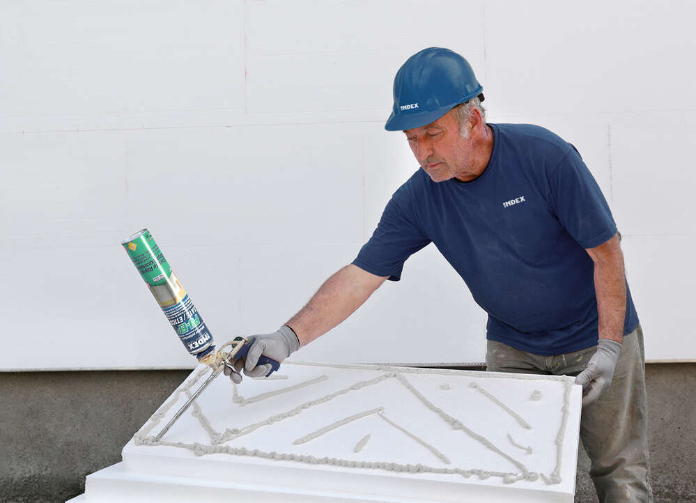 Schiuma Poliuretanica Adesiva per Pannelli Isolanti e Cartongesso Index