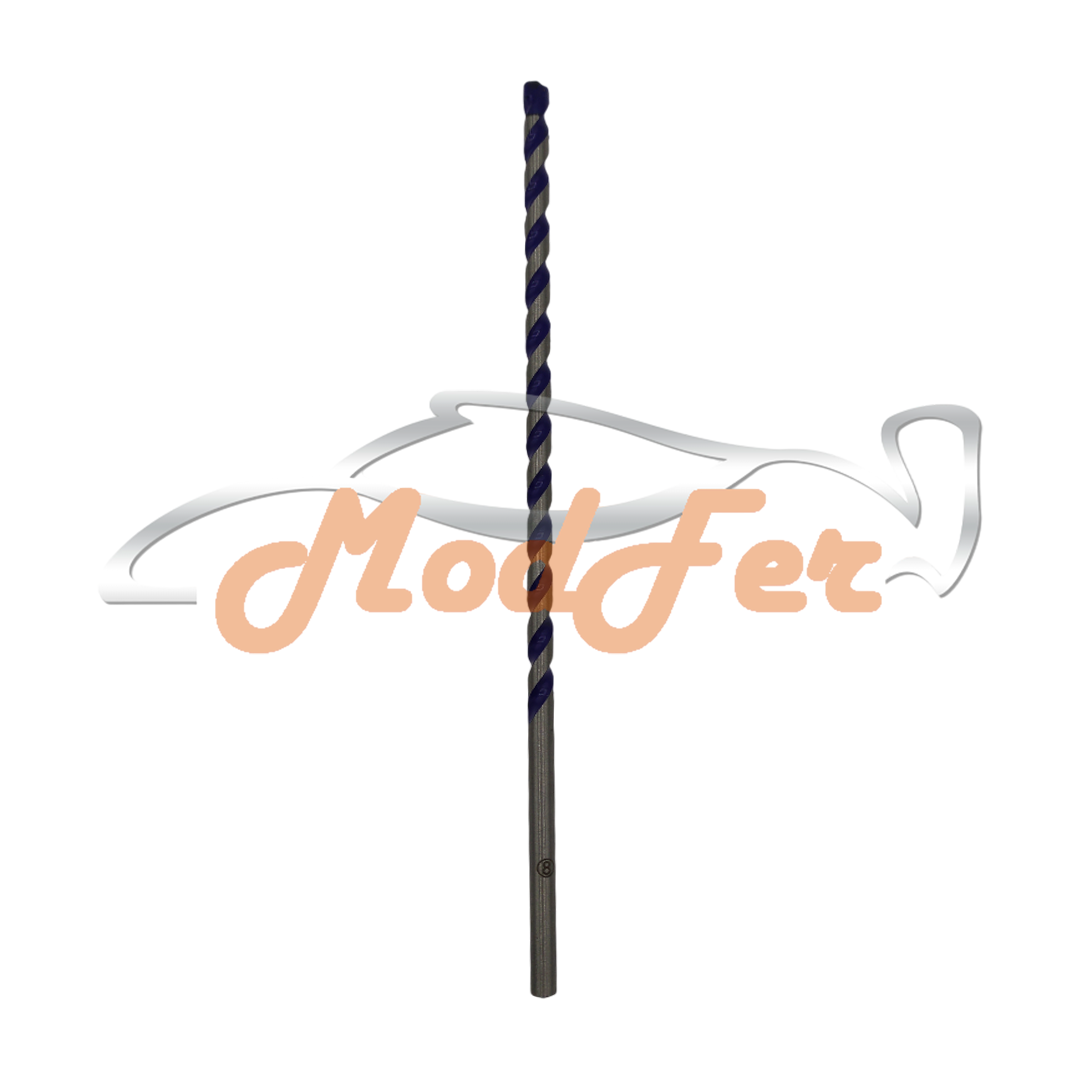 punta trapano bassoli 8x250 per mattoni, ceramica, piastrelle, legno, plastica, metalli comuni e alluminio