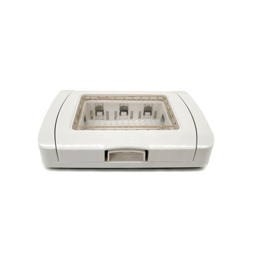 Placca idrobox ip55 3p bianco/t3 s5003b bianco