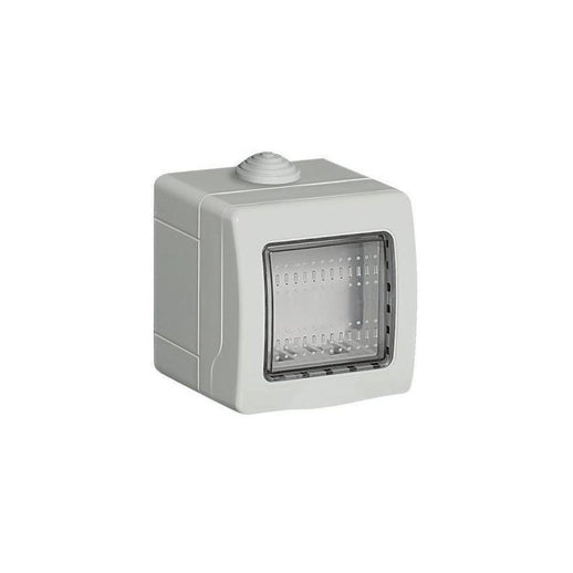 cassetta di protezione idrobox 2 moduli grado IP55 per ambienti esterni protegge da polvere e umidità compatibile matix mapam s5202b