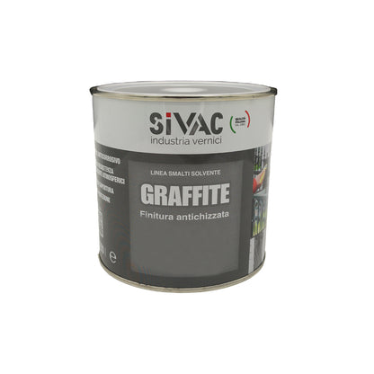 Smalto Verde Antichizzato Antiruggine ML.750 Graffite SiVAC
