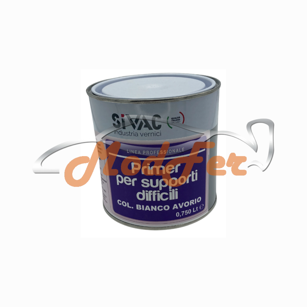 primer antiossidazione lamiere, alluminio, ferro, bianco avorio, sivac ant50/750