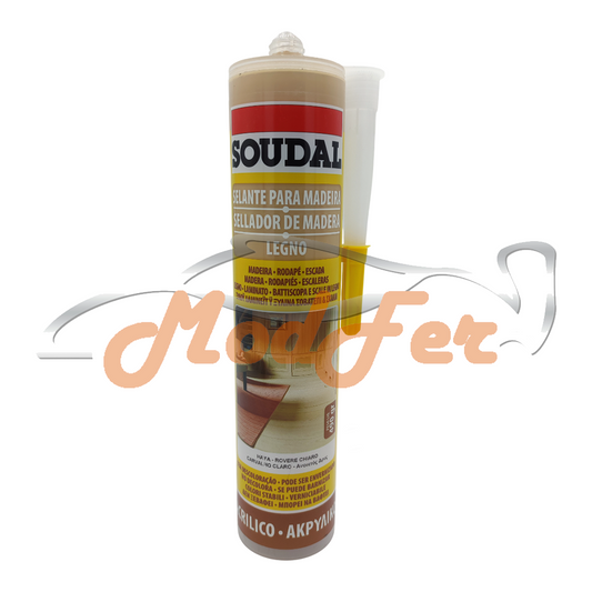 Foto Soudal silicone legno rovere chiaro