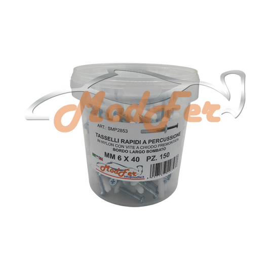 Tasselli Rapidi a Percussione con Vite a Chiodo 6x40 MM.