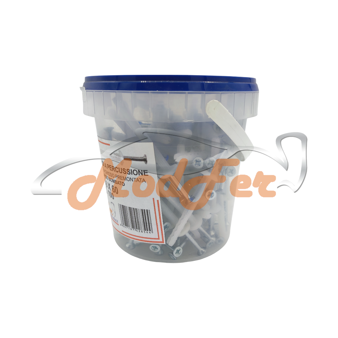 Tasselli Rapidi a Percussione con Vite a Chiodo 6x60 MM.