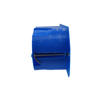 Vista d'insieme scatola derivazione elettrica rettangolare per installazione a parete in cartongesso, compatibile con placche standard