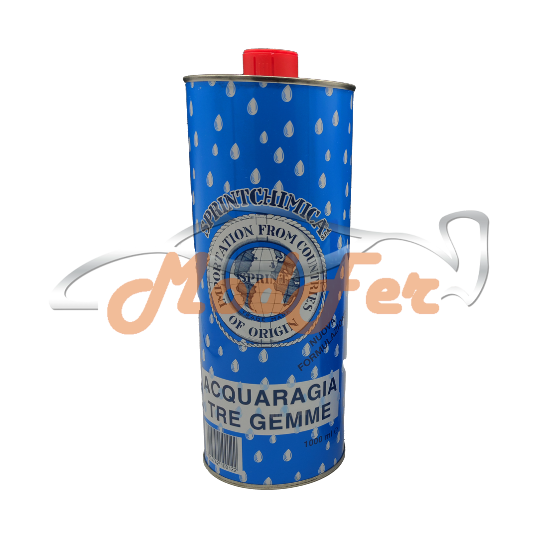 Acquaragia Tre Gemme Sprintchimica da 1 litro, diluente per vernici e pulizia pennelli