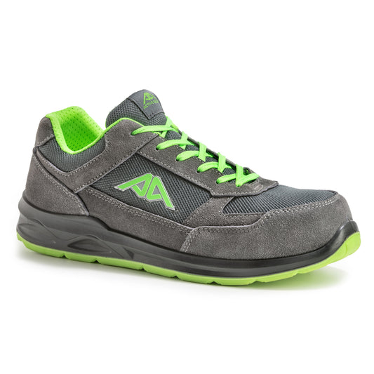 Scarpa bassa antinfortunistica verde in pelle scamosciata Active Gear A-Look taglia 39 – S1-P SRC