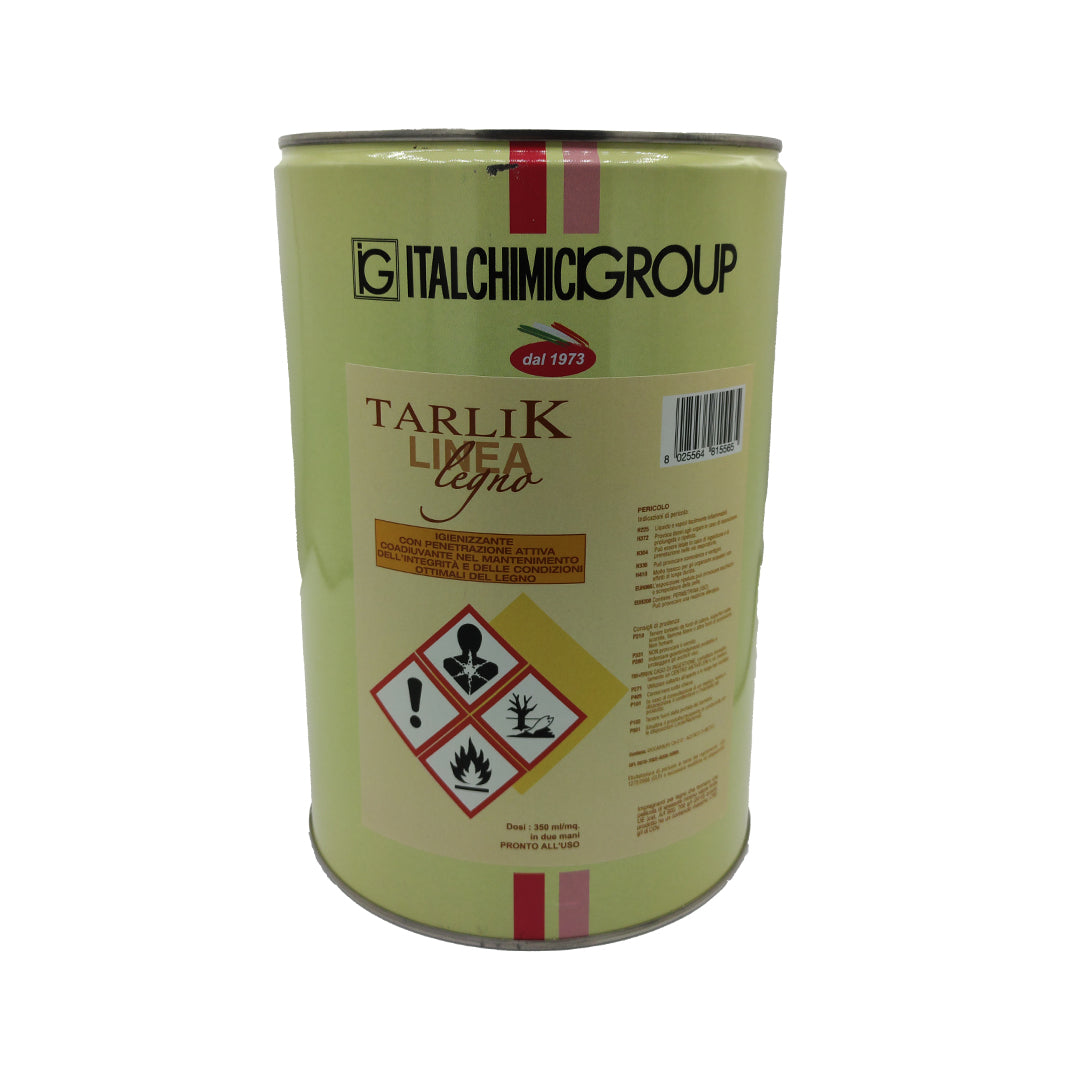 Antitarlo proteggilegno igienizzante liquido 5 litri contro tarli funghi e agenti degradanti – Tarlik Italchimici 81556