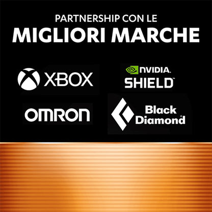 Batterie Duracell Plus utilizzate da marche famose: Xbox, Nvidia Shield, Omron, Black Diamond
