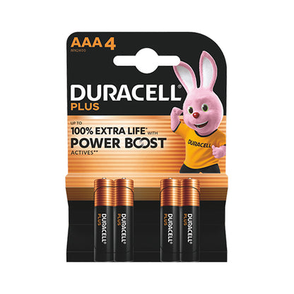 Batteria ministilo Duracell Plus Power Boost AAA 100% extra life