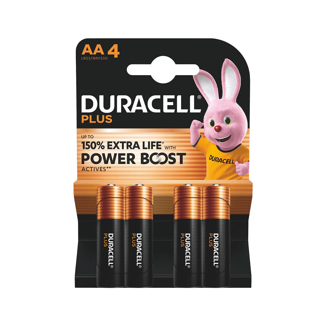 Batteria stilo Duracell Plus Power Boost AA 100% extra life