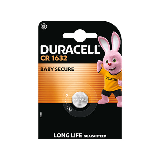 Batteria a bottone Duracell CR1632 al litio 3V per orologi e dispositivi elettronici