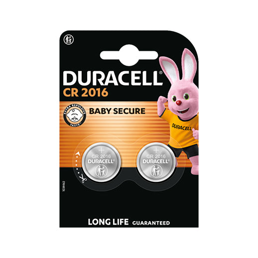 Batteria a bottone Duracell CR2016 al litio 3V per chiavi, bilance, orologi e dispositivi elettronici