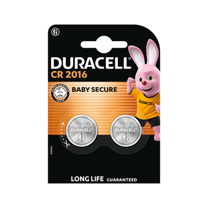 Batteria a bottone Duracell CR2016 al litio 3V per chiavi, bilance, orologi e dispositivi elettronici