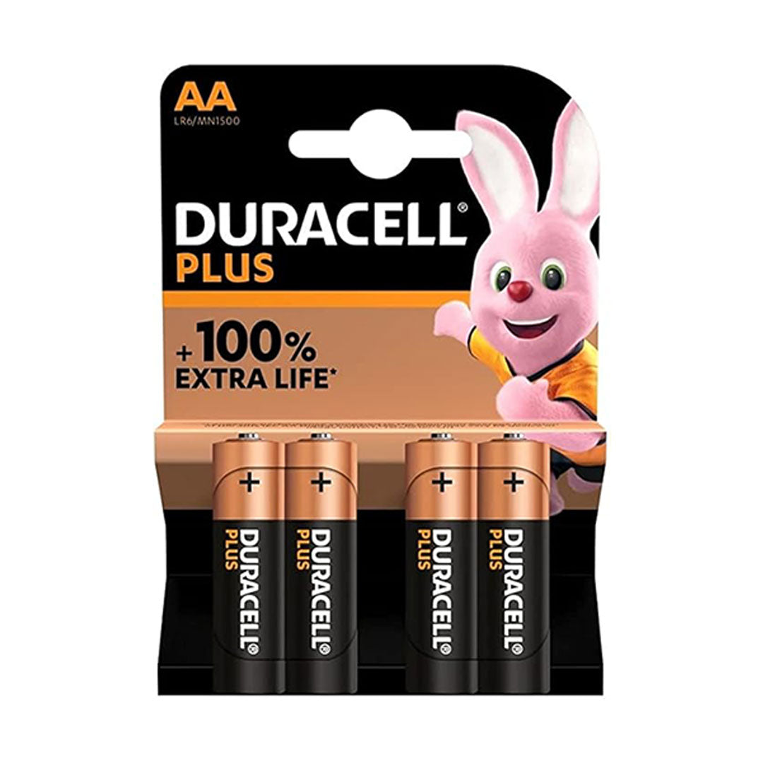 Batteria stilo alcalina Duracell Plus AA 100% extra life