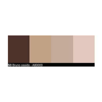 Campione tonalità bruno coloranti universali opachi Stabilcolor UCIC – gamma colori disponibili per pitture e vernici