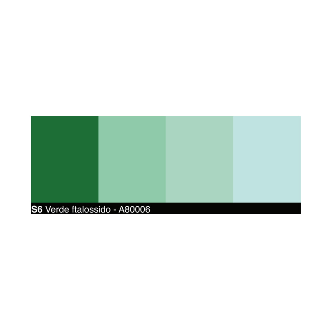 Campione tonalità verde coloranti universali opachi Stabilcolor UCIC – gamma colori disponibili per pitture e vernici