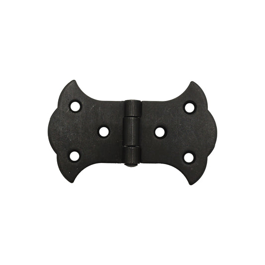 Cerniera piana in ferro brunito 85x50mm per mobili antichi, ante e bauli – finitura rustica