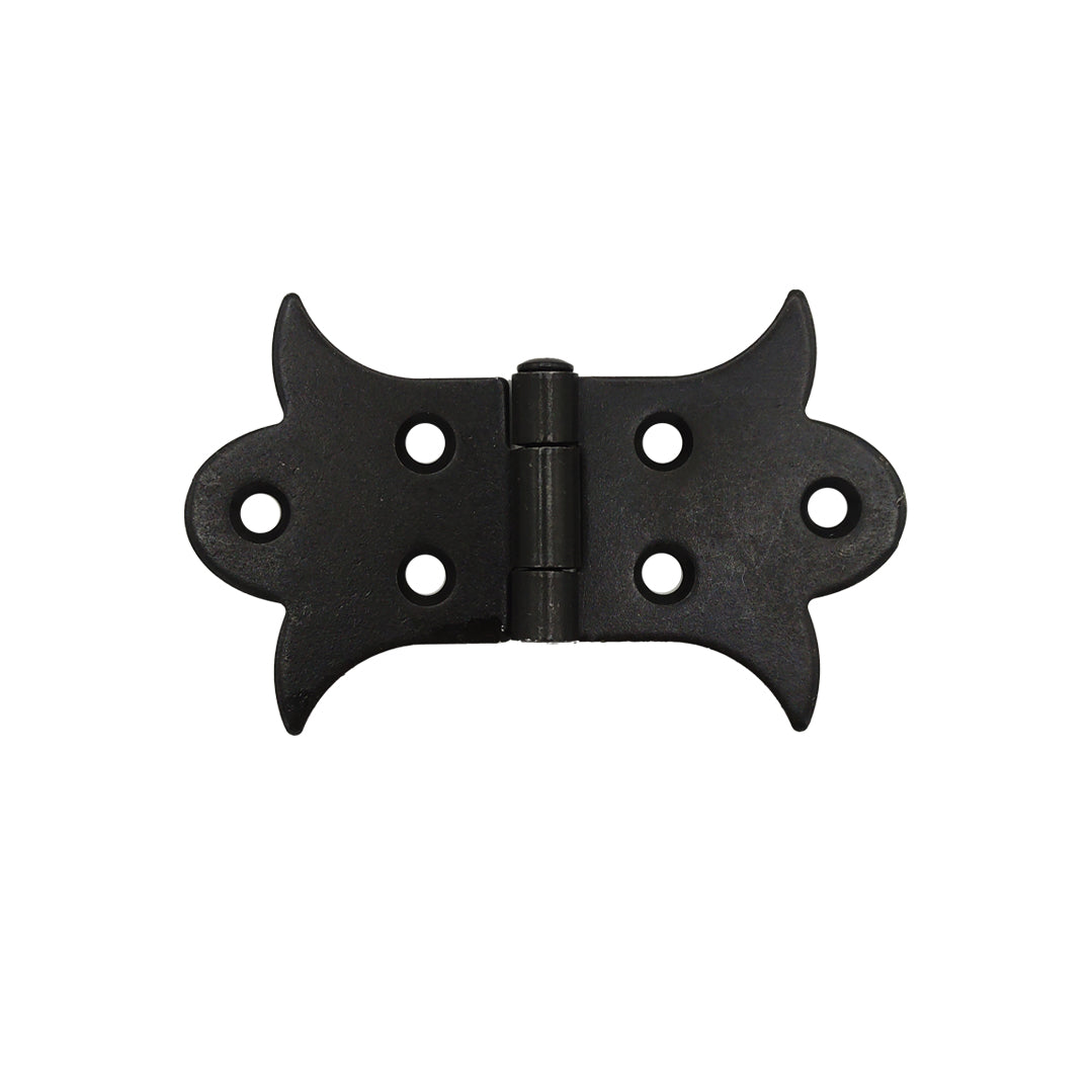 Cerniera piana in ferro brunito 87x50mm per mobili antichi, ante e bauli – finitura rustica