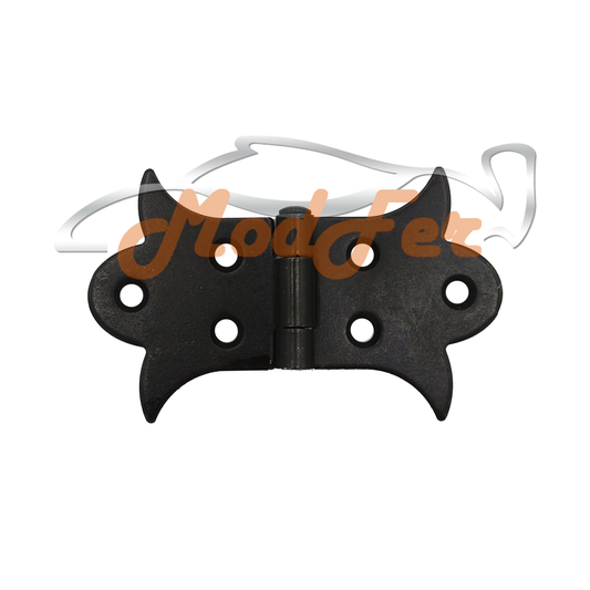 cerniera piana brunita 85x50 mm.